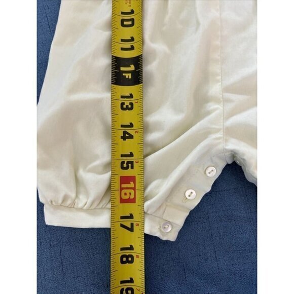 Sarah Louise Boys Romper Size 9-12 Months White Toddler Shorties Outfit - Picture 7 of 10